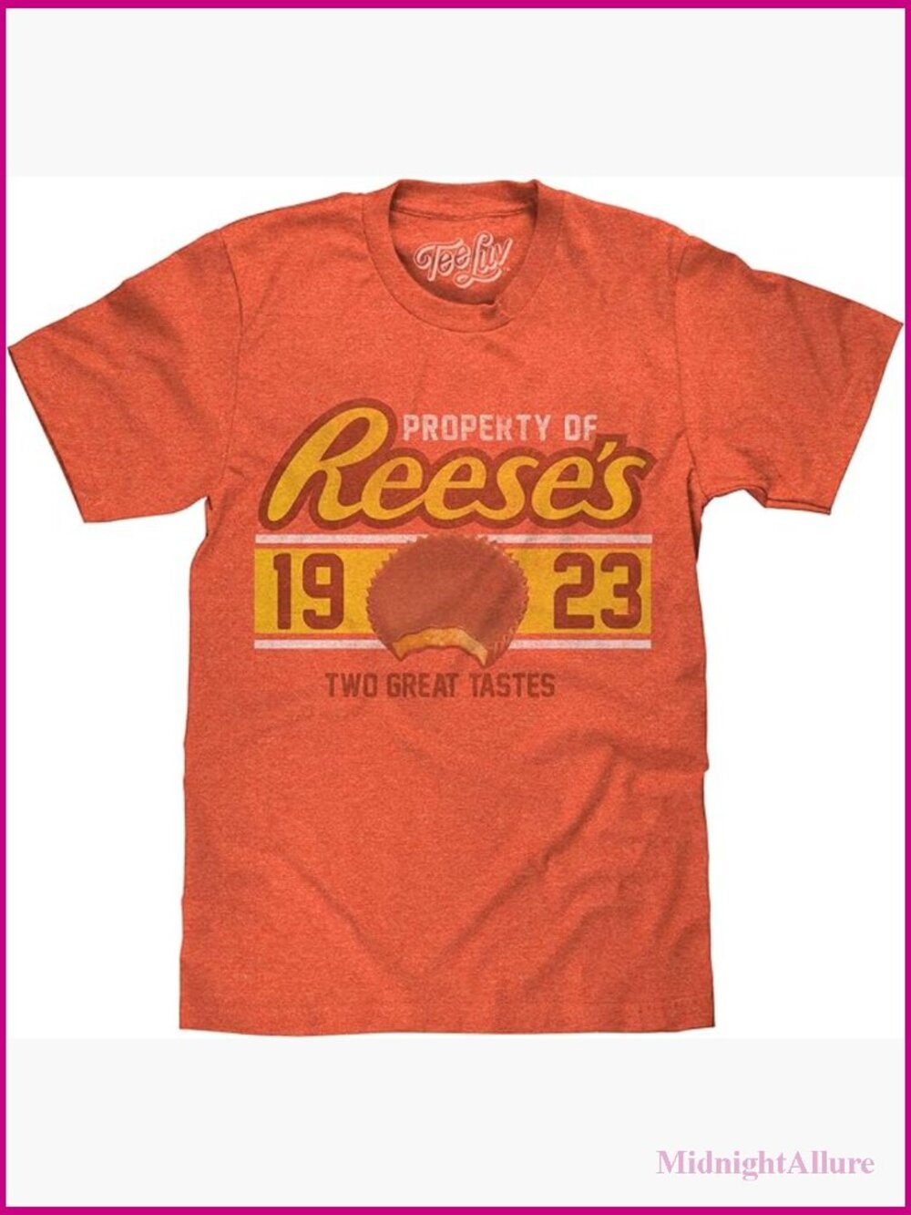 Tee Luv Reese's Peanut Butter Cup T-Shirt - Retro Candy Logo Tee